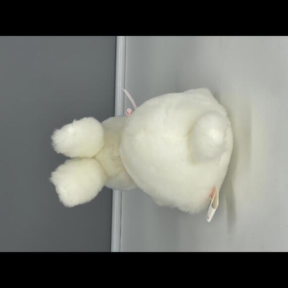 Vintage Armbee White Bunny Rabbit with Pink Ribbon around Neck and Pink Nose* - Picture 3 of 6